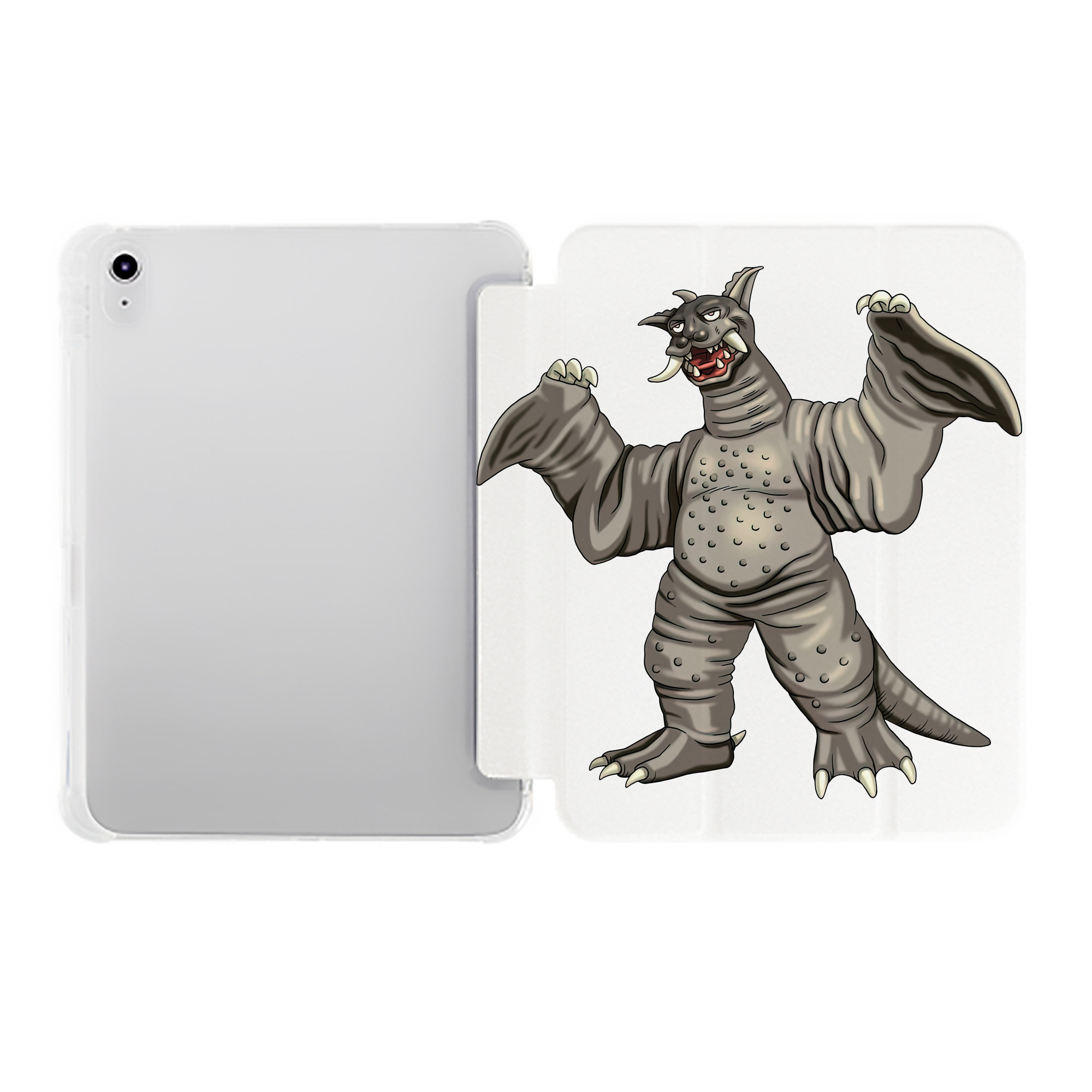 （画像用） ウルトラマン Ultraman IPad ケース ペン収納付き 三つ折りスタンド PUレザー×シリコン 対応機種9.5/10.5/10.9インチ